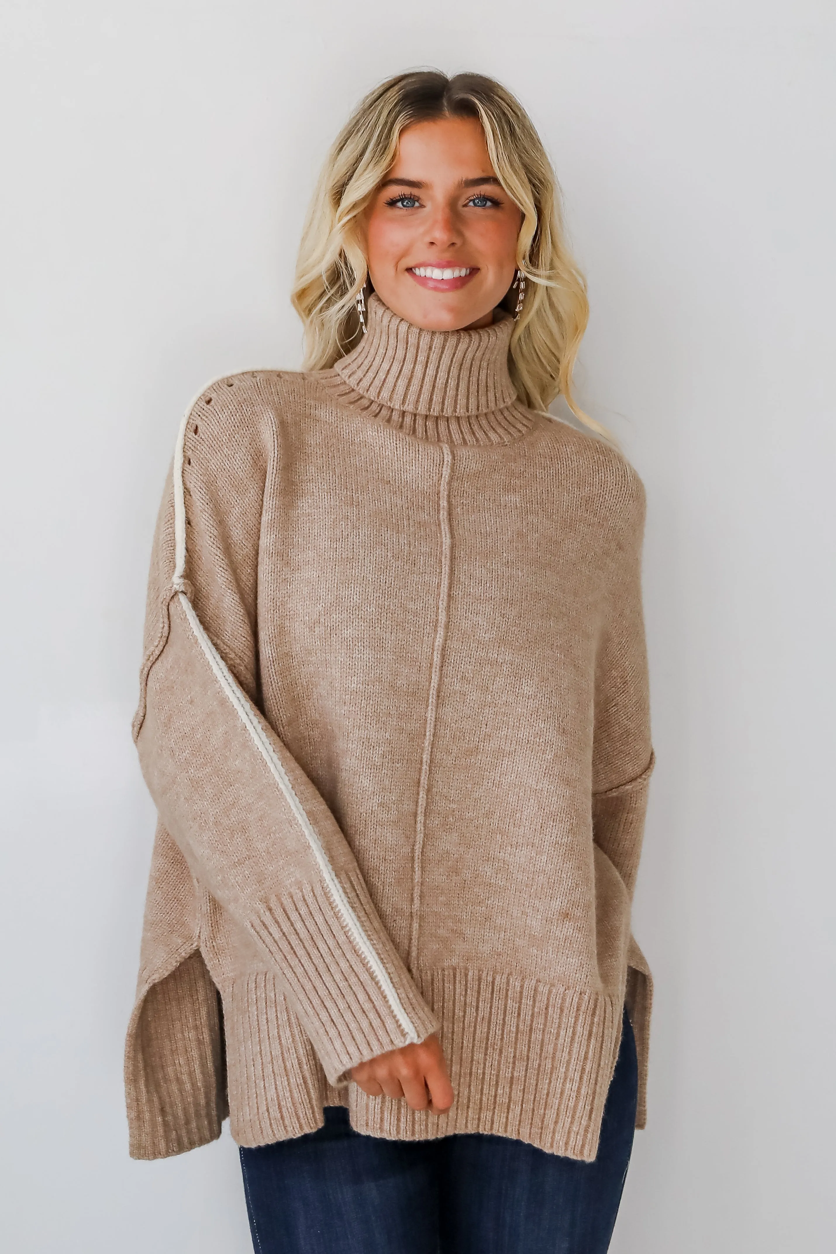 FINAL SALE - Posh Upgrade Turtleneck Oversized Sweater