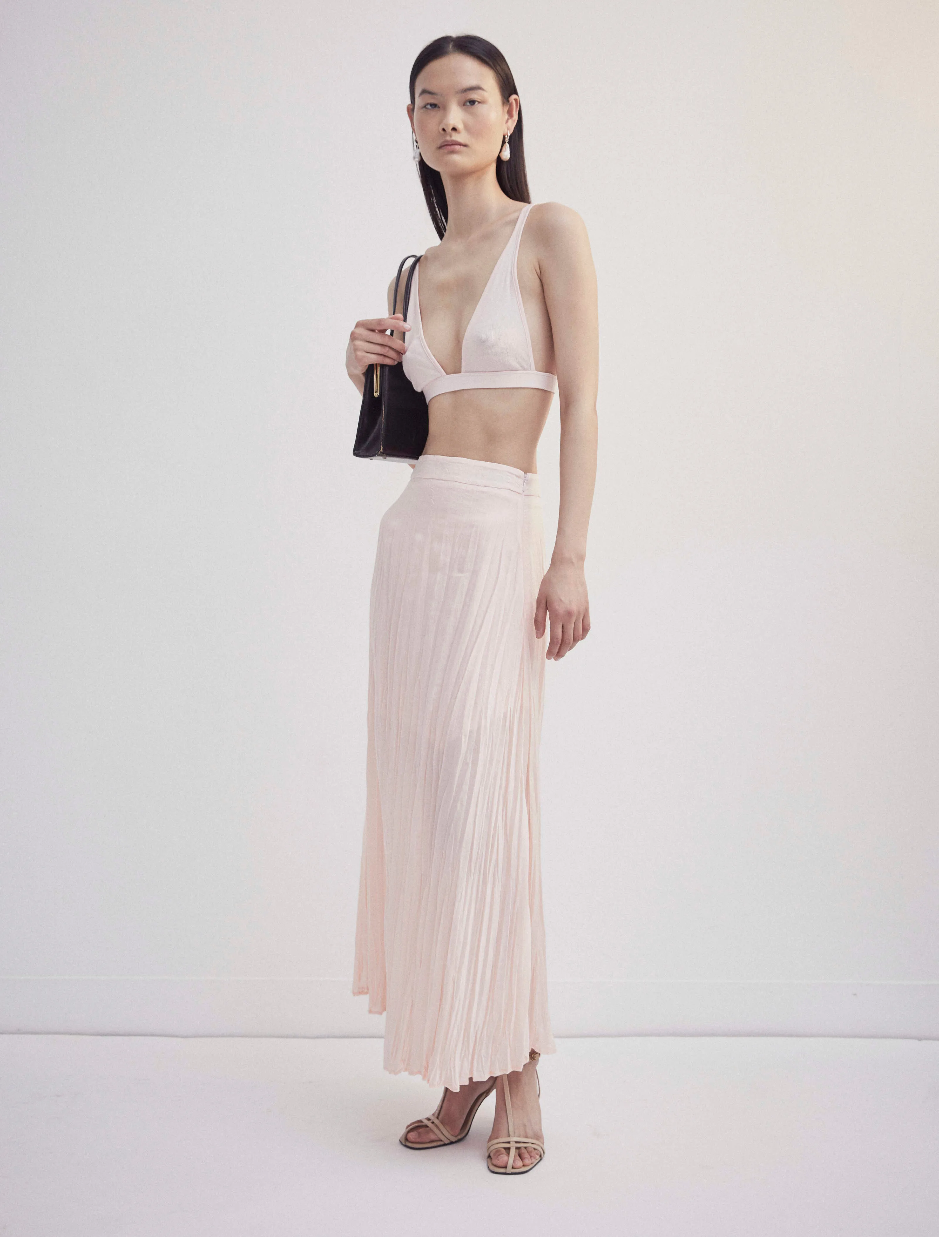 Marilyn Classic Rib Bra in Rose