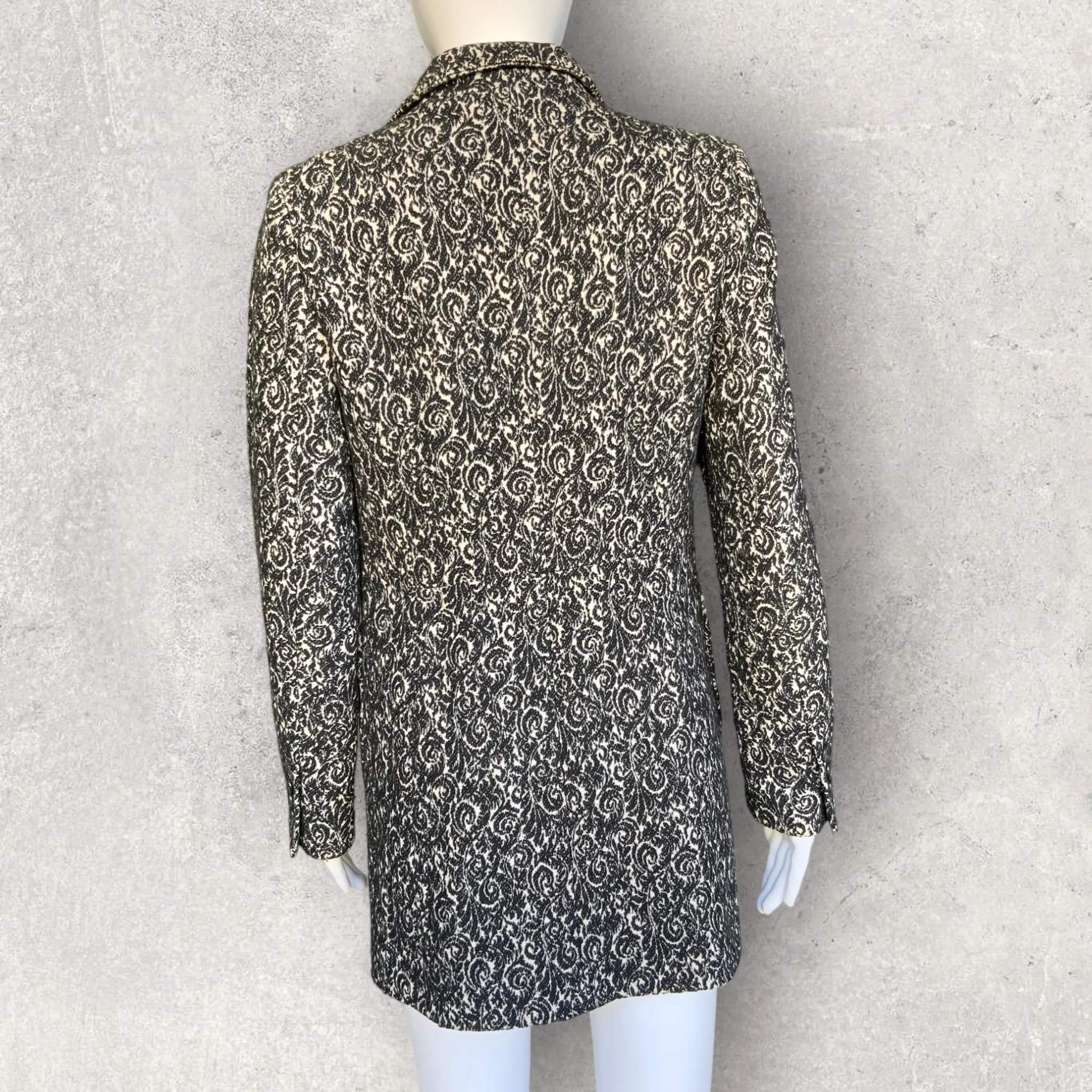 STILE BENETTON Single Breasted Long Coat Jacket - Size 8