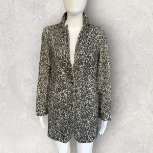 STILE BENETTON Single Breasted Long Coat Jacket - Size 8