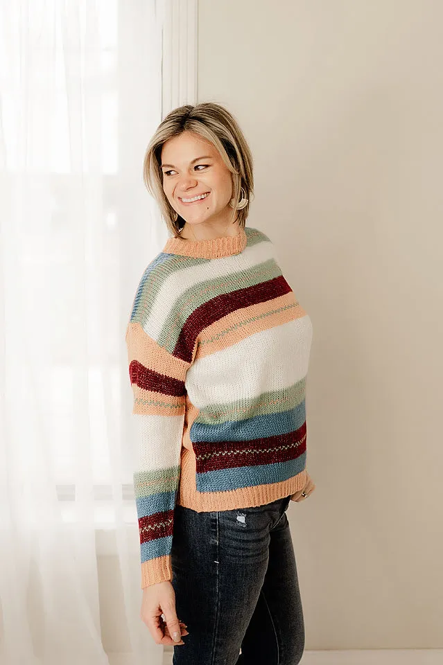 Striped Pullover Cozy Sweater